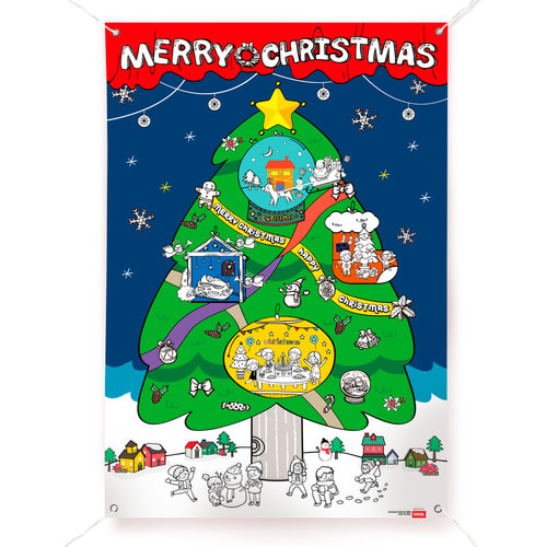 컬러링 플랜카드-크리스마스 - 어린이집 유치원 크리스마스만들기 만들기재료-칭찬나라큰나라