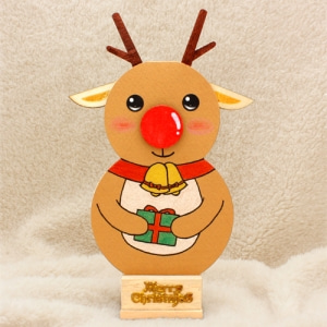 [크리스마스스탠딩카드] -스탠딩루돌프 - 어린이집 유치원 크리스마스만들기 만들기재료-칭찬나라큰나라