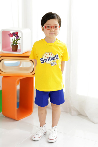 스마일(Yellow) [어린이날선물]-유치원 어린이집 원복 단체복-10개이상주문-칭찬나라큰나라