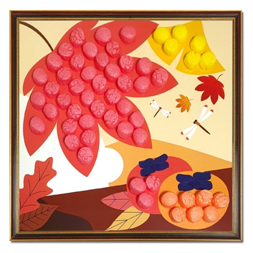 아트콘 꼴라주 만들기- 가을낙엽 (최소주문 5개)-칭찬나라큰나라