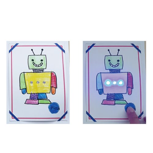 led 로봇 카드 만들기-칭찬나라큰나라