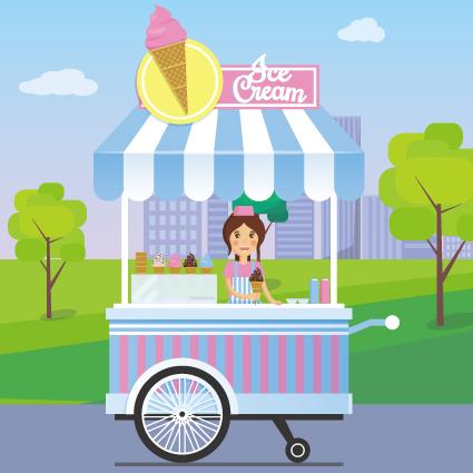 시장놀이현수막(아이스크림)-177-칭찬나라큰나라