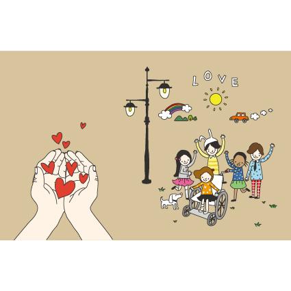 봉사캠프현수막(사랑의손길)-011-칭찬나라큰나라