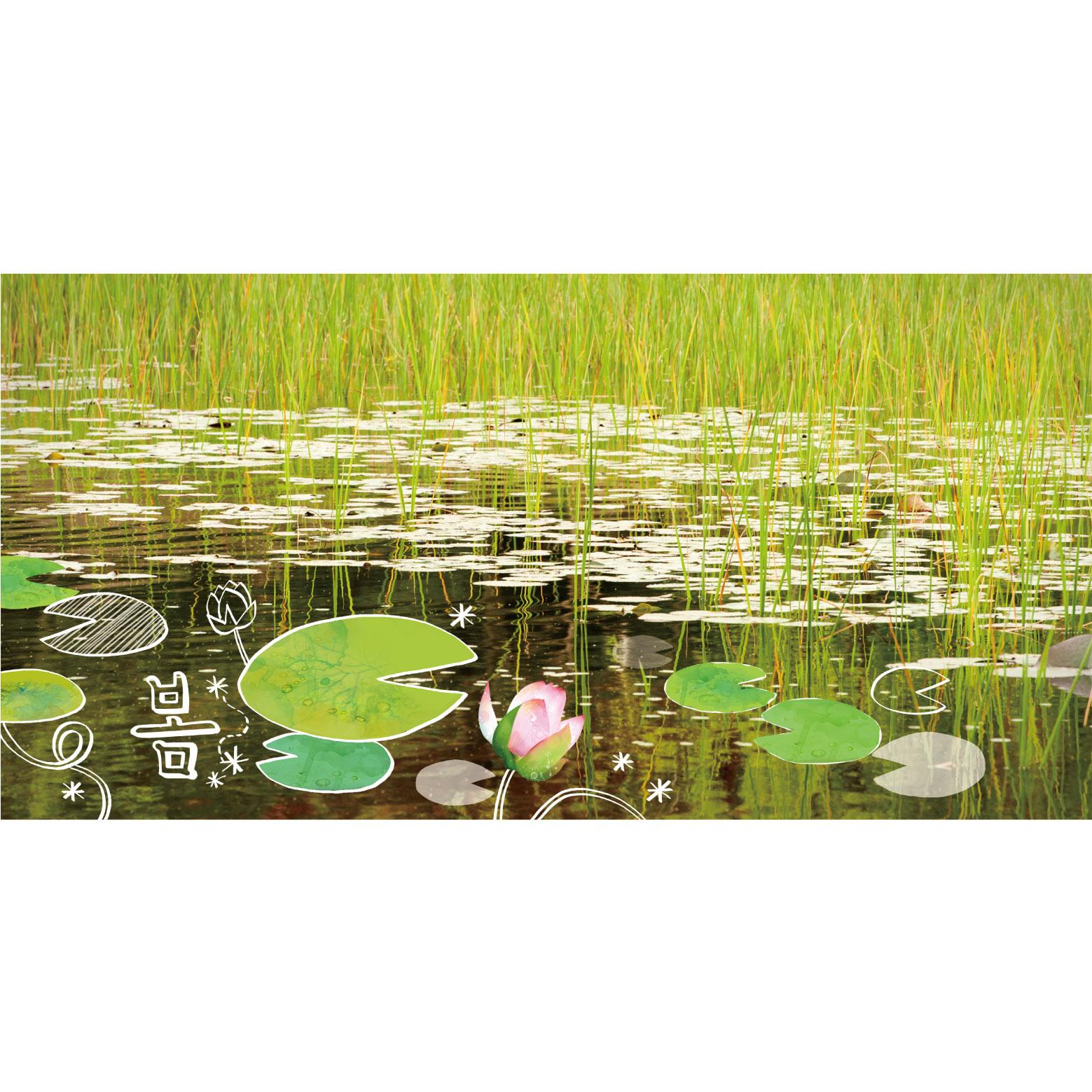 봄배경현수막(연못)-209-칭찬나라큰나라