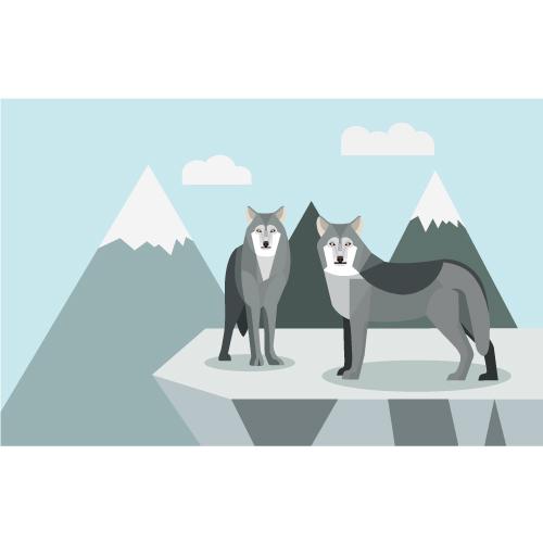 동물현수막(늑대)-100-칭찬나라큰나라