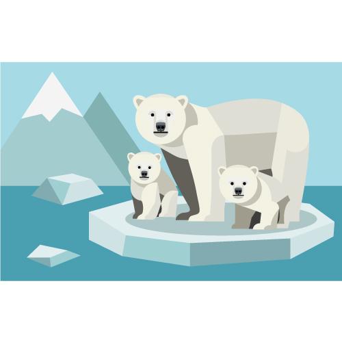 동물현수막(북극곰)-116-칭찬나라큰나라