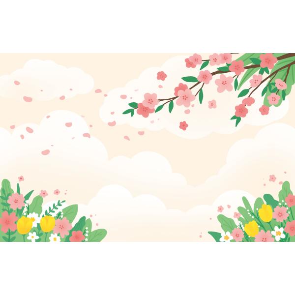 봄배경현수막 벚꽃 419-칭찬나라큰나라