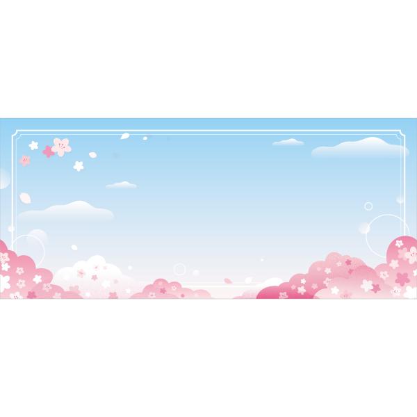 게시판꾸미기(봄환경판)현수막 벚꽃 051-칭찬나라큰나라