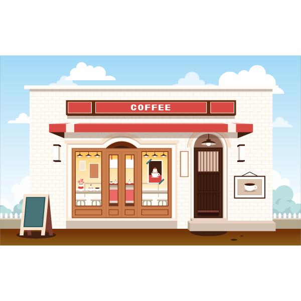 시장놀이현수막 커피 카페 555-칭찬나라큰나라