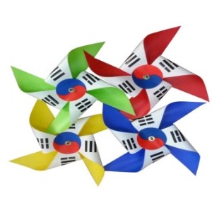 대형 색상 태극기바람개비-날개41cm 공원용(설치형)